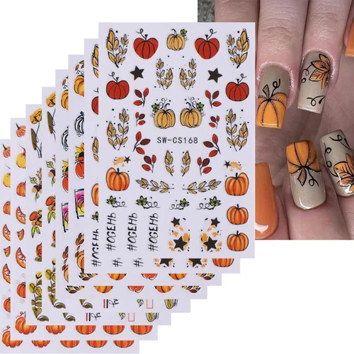 Miniatura 15 de 6 hojas de calcomanías de arte de uñas de animales autoadhesivas 3D, diseño de letras de gato, divertidas calcomanías de uñas para primavera