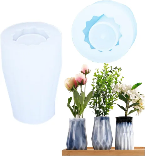 Miniatura 9 de Cayway Moldes de silicona para florero, moldes de resina para florero, moldes de silicona para preservación de flores, manualidades 3D hechas a mano