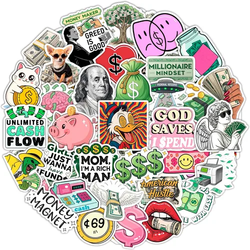 Miniatura 19 de BulbaCraft Pegatinas Punk Rock - Pegatinas de Banda para Adultos, Adhesivos Autoadhesivos e Impermeables, Pegatinas Punk Rock para Laptops