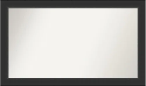 Miniatura 405 de Amanti Art Espejo personalizado, espejo de baño negro Astor, espejo de pared o espejo de tocador de baño sobre el fregadero (25 x 25 pulgadas)