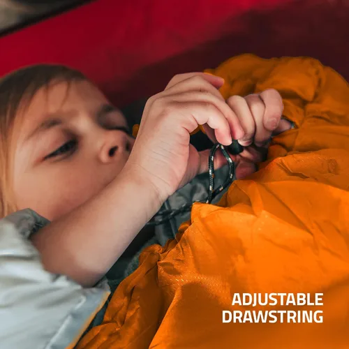 Miniatura 7 de MalloMe Sacos de dormir para adultos en clima frío y cálido – Saco de dormir para niños, niñas, niños – Accesorios ligeros esenciales de camping