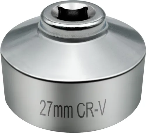 EASE2U - Llave de filtro de aceite de 1.063 in, acero al cromo vanadio, revestimiento anticorrosión, fácilmente extraíble