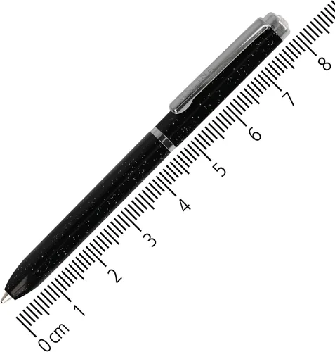 Miniatura 3 de Online Mini bolígrafo giratorio Negro con clip de metal Recarga de bolígrafo estándar bolígrafos pequeños para el bolso 3.1 in de longitud, cabe