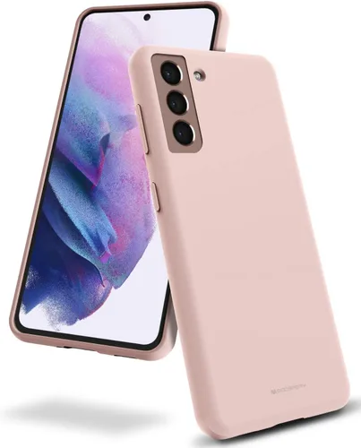 Miniatura 8 de GOOSPERY Funda de silicona líquida compatible con Samsung Galaxy S21, suave al tacto, protección de cuerpo completo, a prueba de golpes, con forro