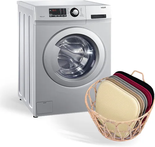 Miniatura 5 de Shinnwa Paquete de 2 cojines antideslizantes para sillas de comedor, cojines de asiento de cocina en forma de U, juego de 2, 15 x 16 pulgadas