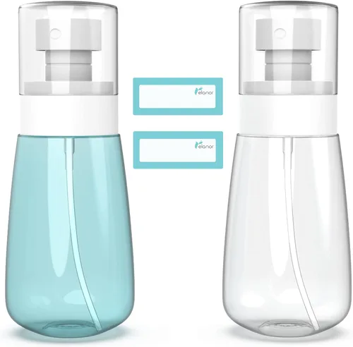 Miniatura 9 de RELANOR Paquete de 2 botellas de aerosol pequeñas tamaño viaje 60ml/2oz - Mini botellas de aerosol vacías de niebla fina - a prueba de fugas