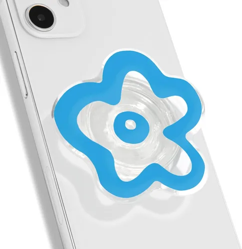 Miniatura 19 de OnTheGrip Lindo Diseño Transparente en Forma de Flor de Margarita Soporte de Teléfono Móvil Plegable Multifuncional para Smartphone, Tablet