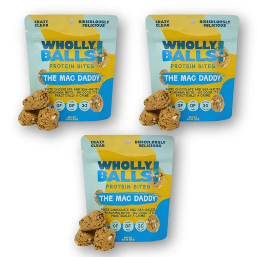 Miniatura 24 de Wholly Balls Protein Bites - Bocadillo saludable a base de plantas - Bolas energéticas altas en proteínas, bajas en azúcar, sin gluten