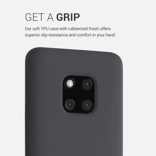 Miniatura 3 de kwmobile Funda compatible con Huawei Mate 20 Pro - Funda de silicona TPU con acabado suave - Negro mate