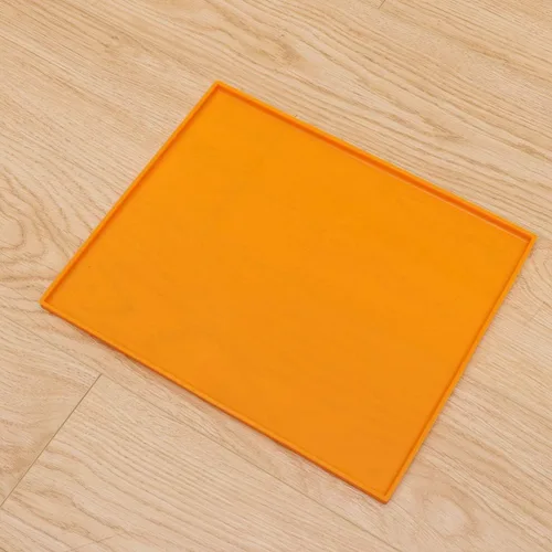 Miniatura 9 de Tapete de alimentación de alimentos para perros y gatos, tapete de silicona impermeable para cuenco de mascotas, tapete antideslizante con borde