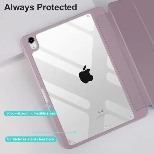 Miniatura 4 de Funda para iPad Air de 11 pulgadas 2024/2025, iPad Air de 5ª/4ª generación 2022/2020 con soporte para lápices, funda inteligente delgada con carcasa