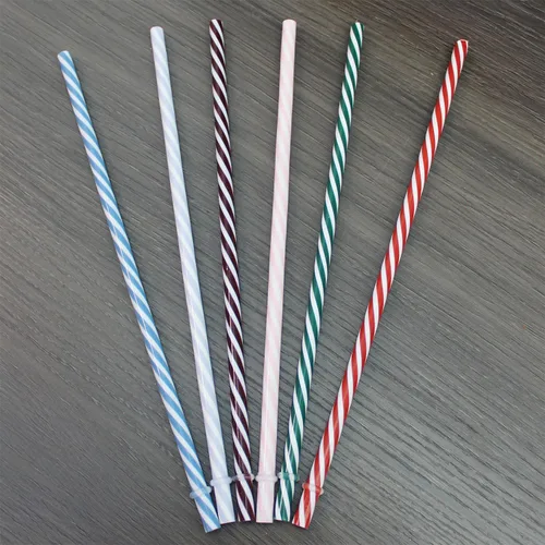 Miniatura 4 de Paquete de 24 popotes reutilizables, bastón de caramelo, pajitas de plástico reutilizables, sin BPA, aptas para lavavajillas, multicolor, repuesto