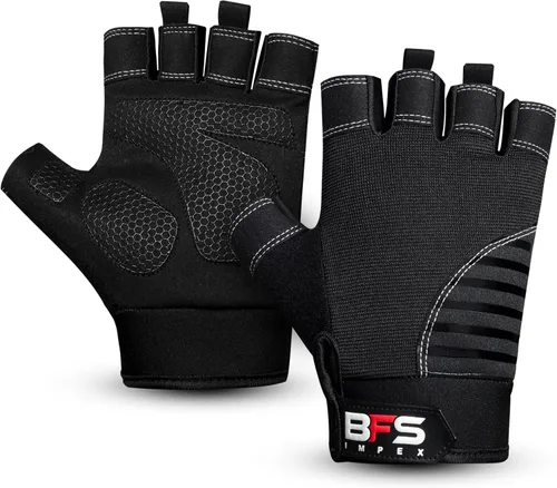 Miniatura 7 de Guantes de gimnasio para levantamiento de pesas, guantes de entrenamiento con protección completa de la palma, guantes de fitness transpirables