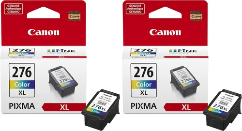 Canon CL-276 XL - Cartucho de tinta de color original, compatible con TS3520/3522, TR4720/4722, TS3720/3722, (paquete de 2)