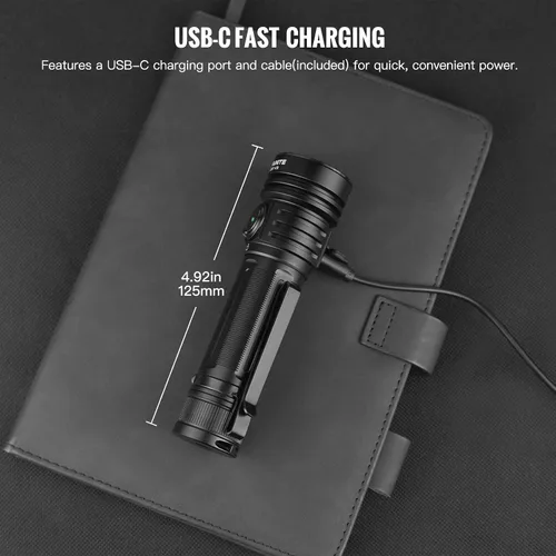 Miniatura 7 de ThruNite TC20 V3 - Linternas recargables de alto lúmenes, 4720 lúmenes, linterna LED súper brillante, USB-C, 6 modos, IPX8 impermeable, luz táctica