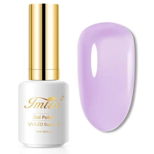 Miniatura 59 de Esmalte de uñas de gel con purpurina, 0.5 fl oz, color rosa brillante, de remojo, con LED, UV, kit de esmalte de uñas de gel para manicura en salón