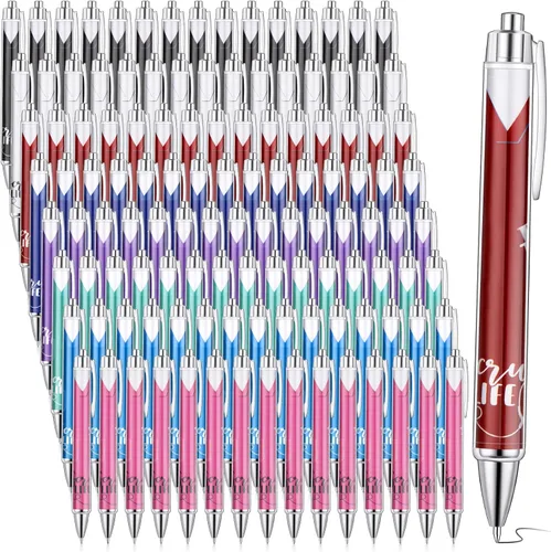 Miniatura 7 de Jetec 120 bolígrafos de enfermera, a granel, regalos de agradecimiento para enfermeras, bolígrafos retráctiles de tinta para la semana