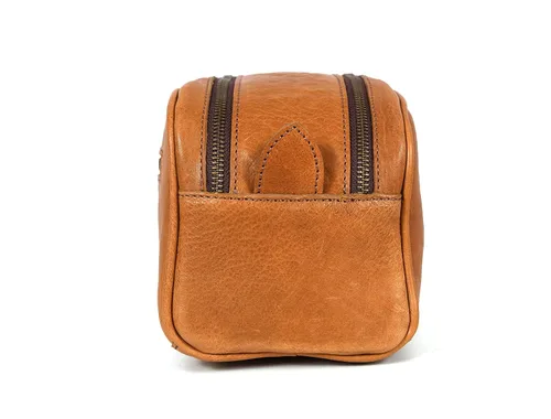 Miniatura 9 de Leather Toiletry Travel Pouch Leather Waterproof Dopp Kit By Aaron Leather Goods