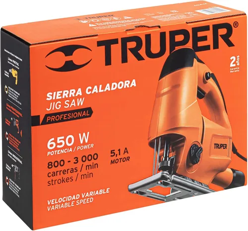 Miniatura 3 de Sierra caladora, profesional, 650 W