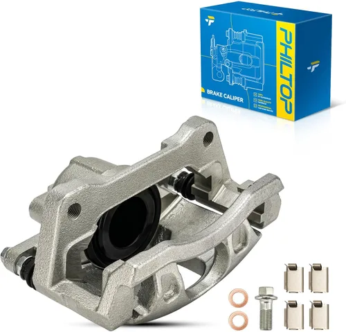 Miniatura 12 de PHILTOP Conjunto de Pinza de Freno de Disco Delantero Compatible con Jeep Wrangler 1990-2006, Jeep Cherokee 1990-2001, Grand Cherokee 1993-1998