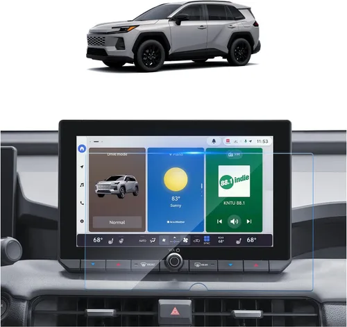 Miniatura 14 de SKTU Protector de pantalla de accesorios RAV4 2023 2024 2025 de 10.5 pulgadas para Toyota RAV4/RAV4 Hybrid 2023-2025 de 10.5 pulgadas, vidrio RAV4