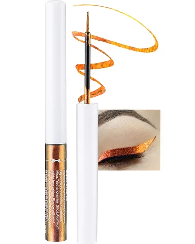 Miniatura 8 de Chameleon Glitter Eyeliner Liquid - 1 bolígrafo de maquillaje metálico verde de alta pigmentación para sombra de ojos, delineador de ojos multicromo