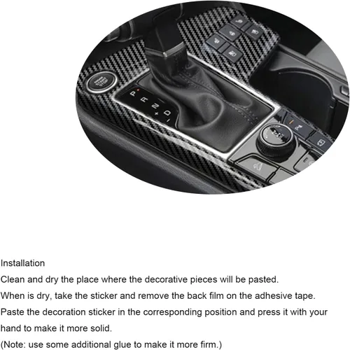 Miniatura 6 de Cubierta interior del marco del panel de cambio de marchas para Kia Sportage NQ5 2023 2024 2025 Consolas centrales Fundas de palanca de cambios