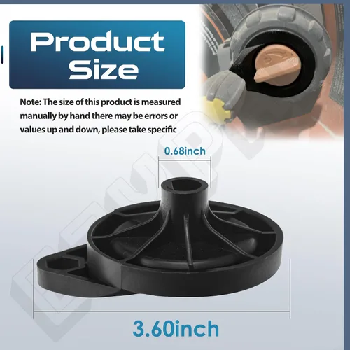 Miniatura 2 de Paquete de 2 ruedas de mano de sierra de mesa 089290001054 compatibles con sierra de mesa Ryobi R4513, rueda de mano ajustable para Ridgid, fácil
