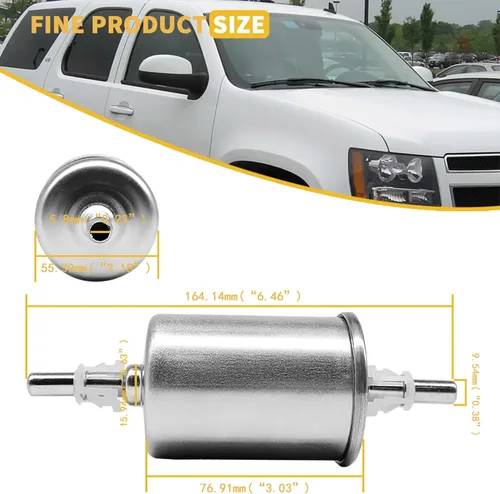 Miniatura 2 de PF-2400 Filtro de combustible de gasolina compatible con motores de inyección de combustible de camiones/automóviles de pasajeros GM 1991-2006