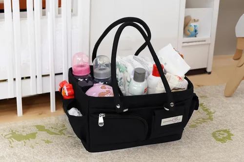 Miniatura 9 de Everything Mary Junior Deluxe Store & Tote Organizer - Bolso negro para manualidades con asas, organizador de almacenamiento plegable para álbumes