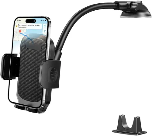 Miniatura 7 de Soporte para parabrisas de automóvil, rotación de 360°, con ventosa fuerte, soporte para teléfono móvil con cuello de cisne, soporte para teléfono