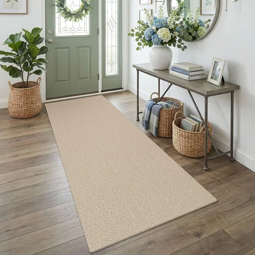 Miniatura 87 de EARTHALL Alfombra pequeña de 2 x 3 pies, lavable para entrada, antideslizante, trenzada, alfombra para puerta interior y exterior, alfombra tejida