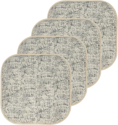 Miniatura 116 de Sweet Home Collection Cojines de espuma viscoelástica para silla, antideslizantes, diseño de panal de abeja, 16 x 16 pulgadas, paquete de 2