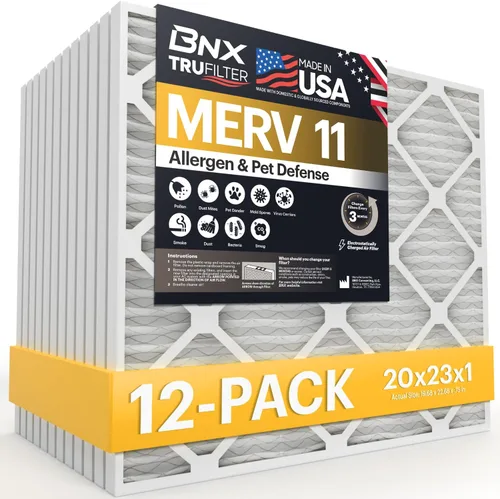 Miniatura 36 de BNX TruFilter - Filtro de aire MERV 11 de 10 x 10 x 1 pulgadas (paquete de 4) – Fabricado en Estados Unidos – Defensa contra Alérgenos Filtros