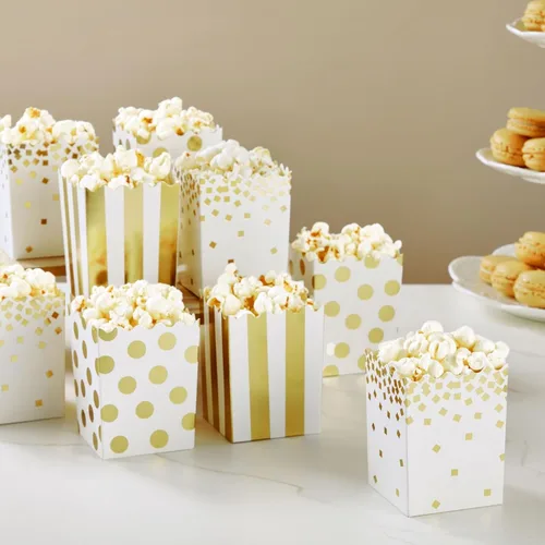 Miniatura 2 de Juvale Mini cajas de palomitas de maíz, recipientes para suministros de bares, decoración de carnaval, decoraciones de circo y recuerdos de fiesta