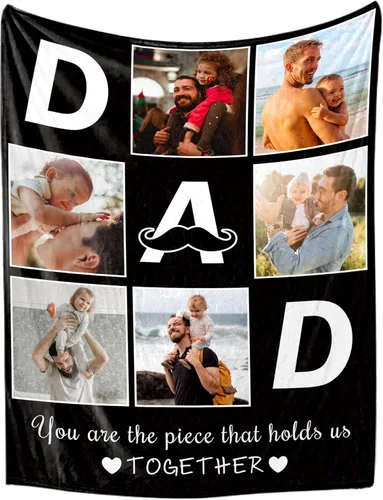 Miniatura 11 de Manta personalizada con foto, manta personalizada con imagen, regalos personalizados para pareja, mamá, papá, novia, novio, amigo, cumpleaños, 10