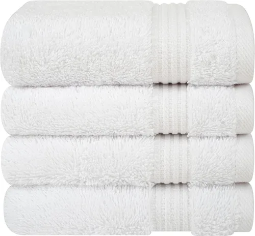 Miniatura 86 de Cotton Paradise - Juego de 4 toallas de mano para baño, 100% algodón turco, toallas suaves y absorbentes para la cara, toallas de mano color gris
