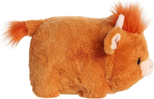 Miniatura 3 de Aurora Adorable animal de peluche Spudsters Hamish Highland Cow – Forma redonda que hace que los abrazos reconfortantes – Perfecto para niños