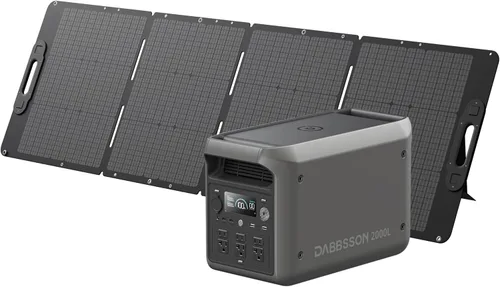 Miniatura 16 de DABBSSON - Estación de energía portátil de 2048 Wh, LiFePO4 semi-sólido seguro, potencia de aumento de 3300 W, salida de CA de 2200 W ×6, 41 lb