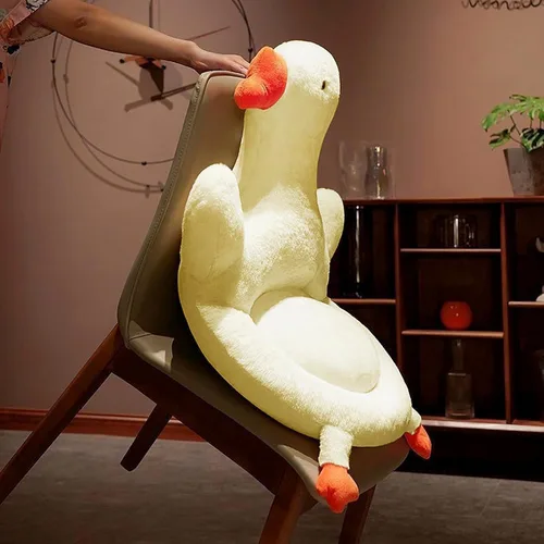 Miniatura 4 de Cojín de asiento de sillón de dibujos animados suave y acogedor cojín de felpa para silla de juegos, cojín de asiento cómodo de ganso, almohadilla