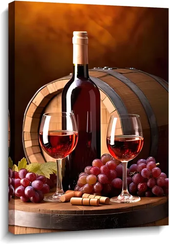 Miniatura 13 de Lienzo decorativo para pared, decoración de cocina, pintura de queso con uvas, obra de arte moderna, paisaje, fotografía, pintura para comedor, Art-1