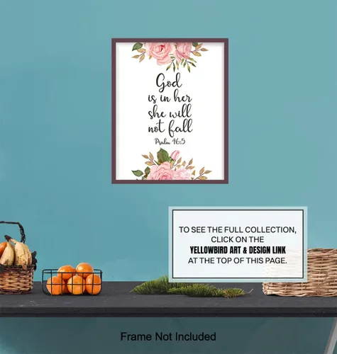 Miniatura 7 de Arte de pared grande de 11 x 14 pulgadas, decoración de pared con versículo bíblico inspirador, arte cristiano religioso, citas positivas, póster