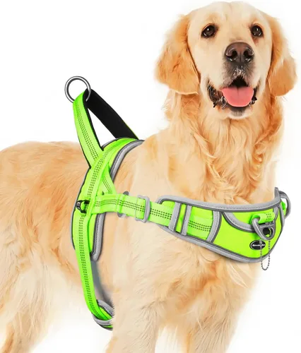 Miniatura 7 de ADVENTUREMORE Arnés para perros grandes, antitirones, arnés deportivo para perro, reflectante, transpirable, chaleco para perro, a prueba de Al
