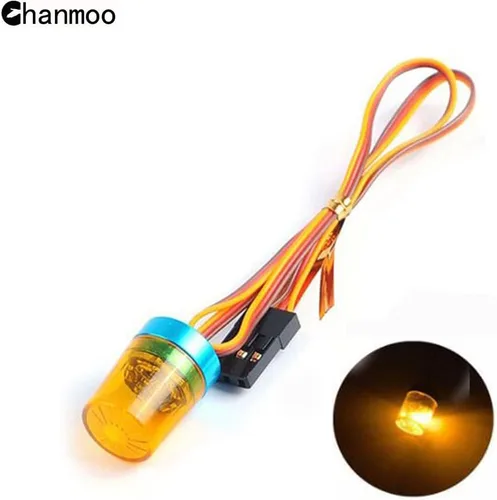 Miniatura 4 de 1/10 1/14 RC Car Led Flash Lights Police OD 9MM multifunción 360 grados giratoria lámpara intermitente para 1:10 RC off road Car 1:14 Tamiya tractor