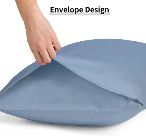 Miniatura 82 de Warmstar Juego de 2 fundas de almohada de algodón de tamaño estándar, fundas de almohada de 600 hilos de 20 x 26 pulgadas, fundas de almohada