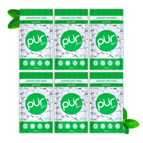 Miniatura 38 de PUR Gum Chicle sin Aspartamo 100% Xilitol Chicle con sabor natural a canela, 55 piezas (paquete de 1)