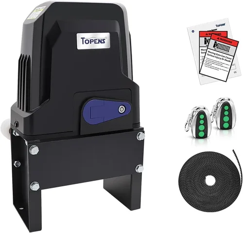 TOPENS BK800 - Abridor automático de puerta corredera con correa fuerte, accionamiento silencioso, motor de puerta eléctrica para puerta deslizante