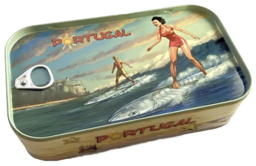 Conservas GRACIETE - Sardinas gourmet enlatadas en una caja de regalo de metal - 4.23oz / 120gr (paquete de 3 latas)