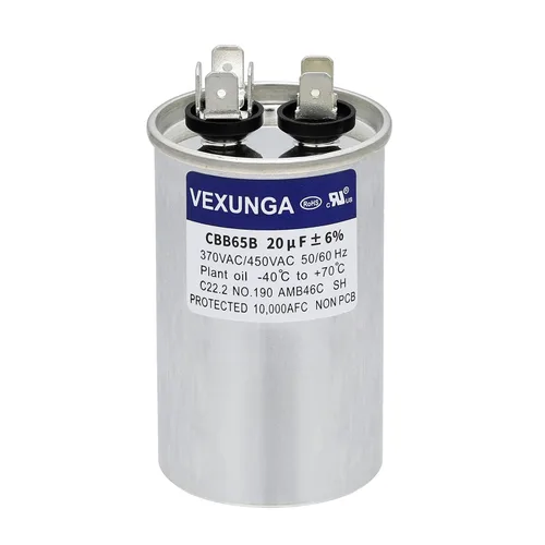 Miniatura 15 de VEXUNGA - 25/5 uF 25+5 MFD 370V o 440V Condensadores redondos de arranque dual 25 5 uF 370 440 Volt VAC CBB65 Condensadores para acondicionador