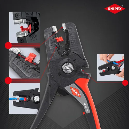 Miniatura 3 de Knipex PreciStrip16 Pelacables de aislamiento automático 7.677 in 12 52 195